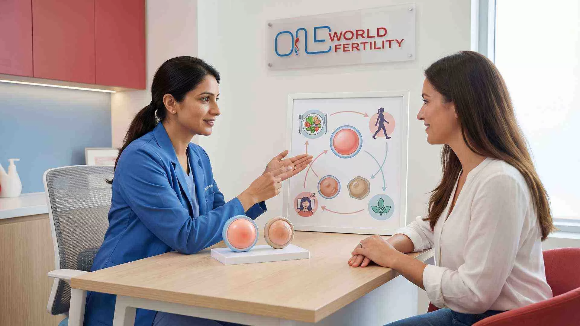 How does egg quality improve with lifestyle changes