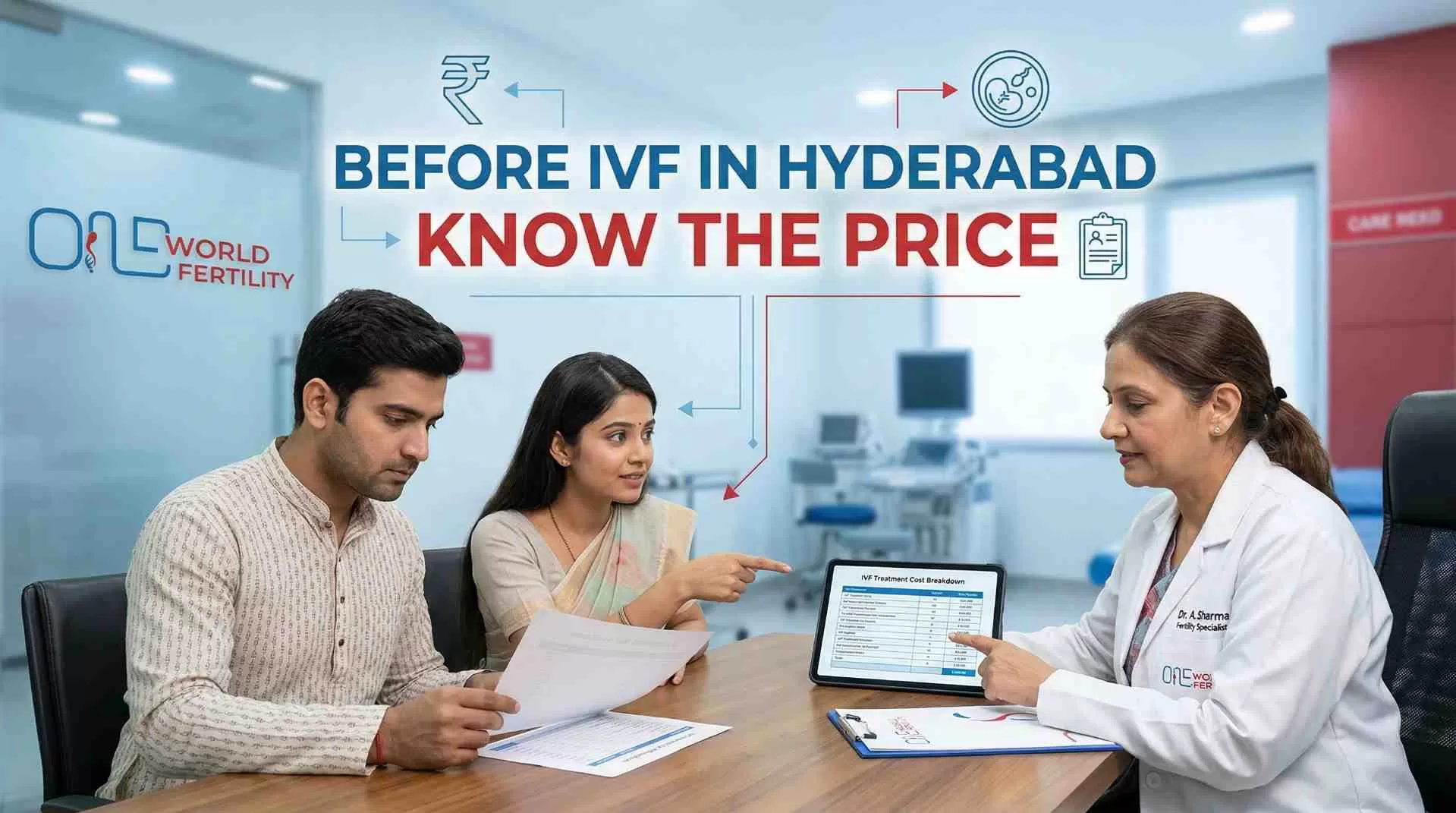  Complete IVF cost breakdown chart for Hyderabad India