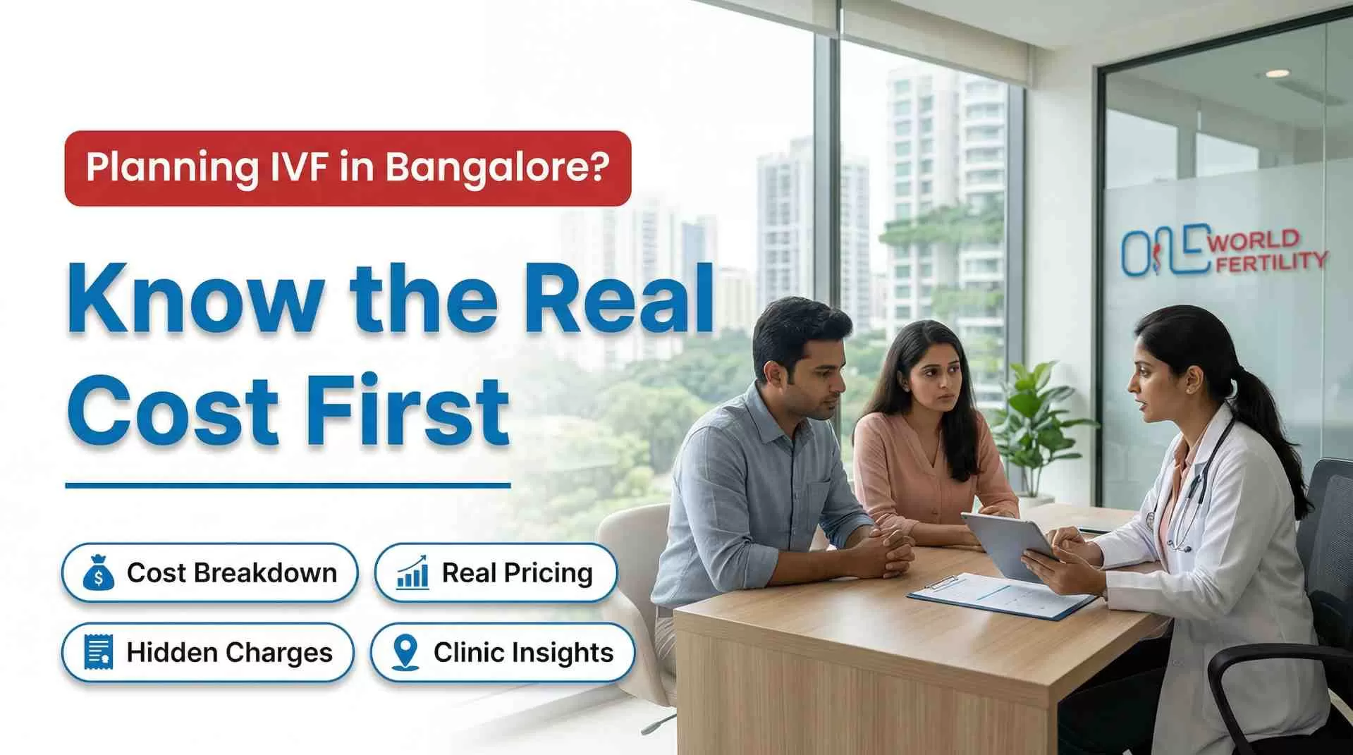 IVF cost in Bangalore showing real price breakdown, hidden charges and treatment planning insights