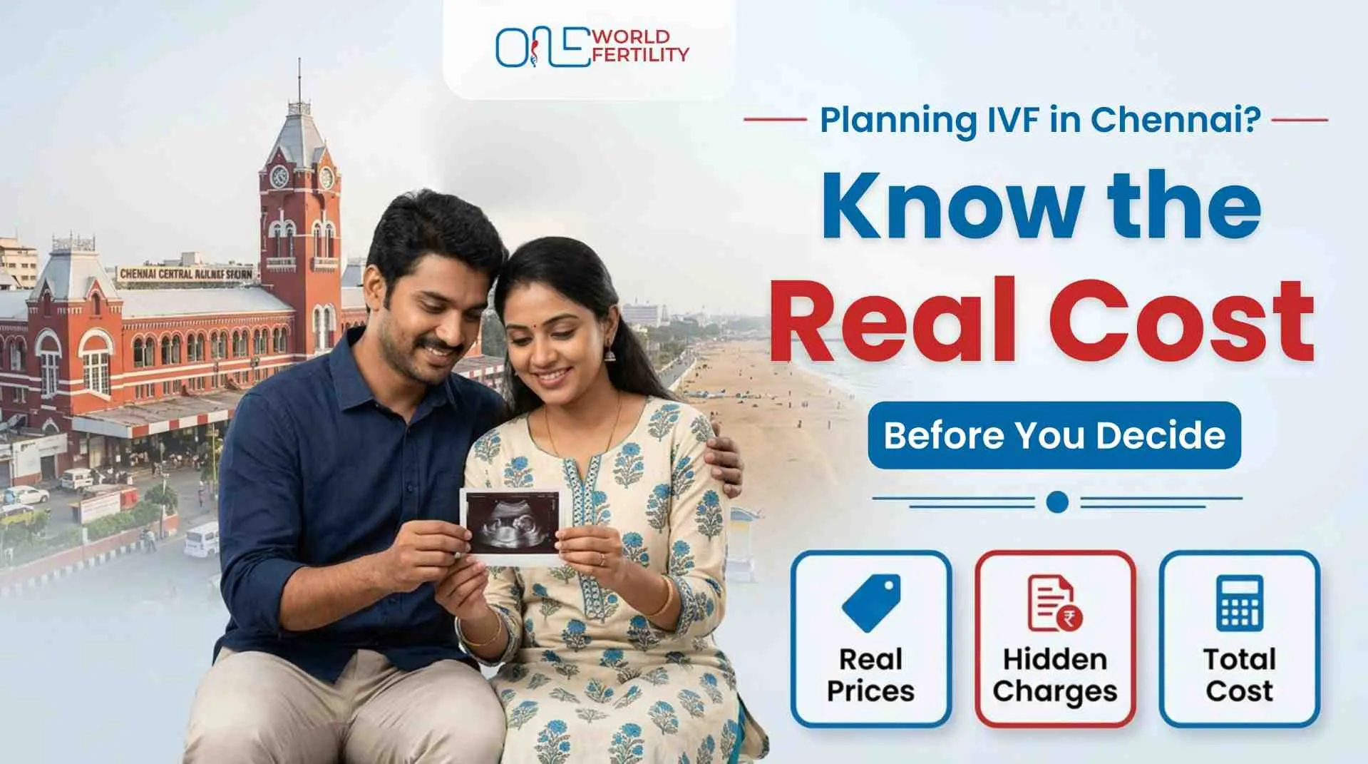 IVF cost in Chennai explained with treatment pricing, fertility consultation, and IVF expense breakdown illustration