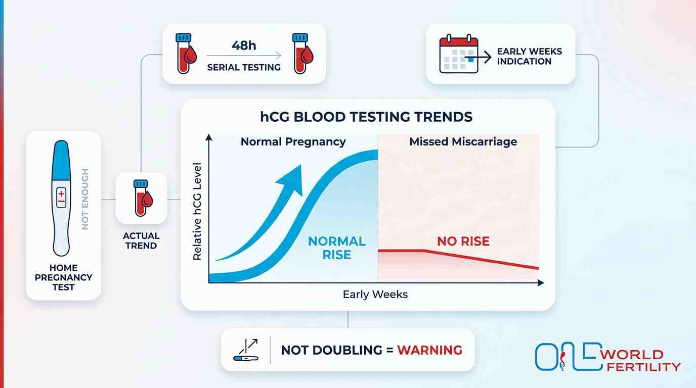 hCG Blood Tests for missed miscarriage hCG Blood Tests for miscarriage